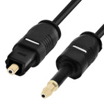 Digital Optical Audio Cable - Toslink to Mini Toslink S/PDIF Fiber Optic Cable