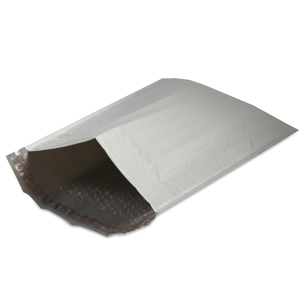 5 Poly Bubble Mailer 10.5 x 16, Extra Wide Padded Shipping Envelopes, White