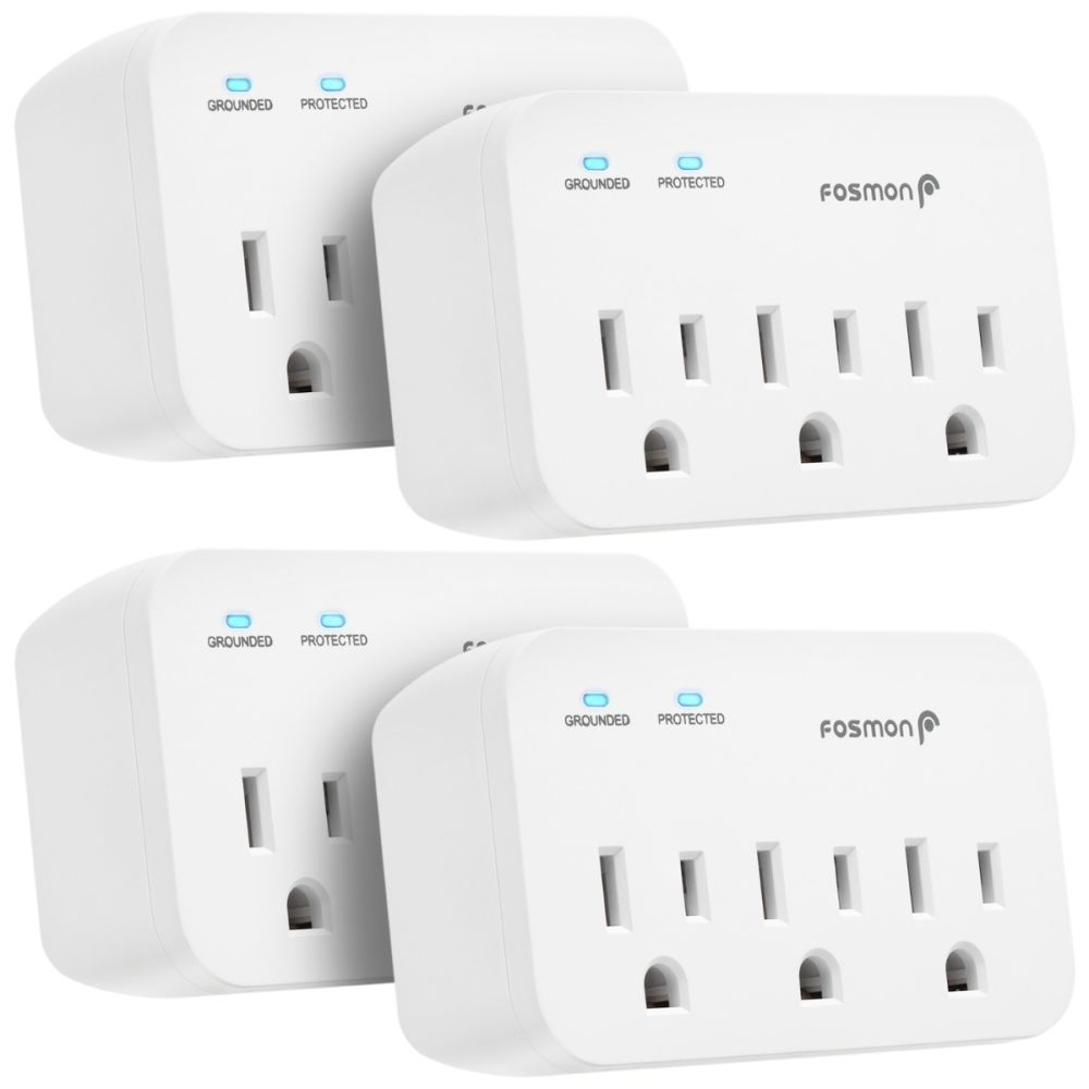 WavePoint 125V/15A Wireless Outlet Plug with 3-Button- white