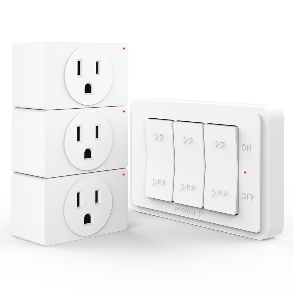 4PACK Programmable Remote Plug Socket Wireless Remote Control Outlet Switch  on/